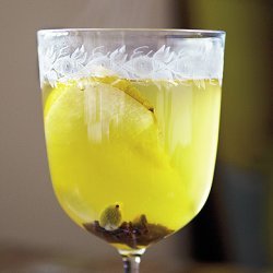 Mulled White Wine with Pear Brandy recipe