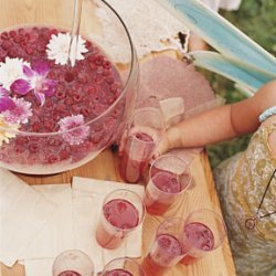 Raspberry and Rosé Petal Punch recipe