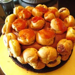 Chocolate And Passion Fruit Profiterole Cake recipe