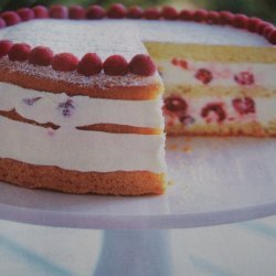 Raspberry Lemon Cream Cake recipe