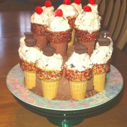 Celebration Ice Cream Cone Cake recipe