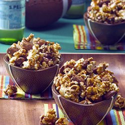 Caramel Almond-pecan- Popcorn Clusters recipe
