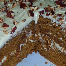 Pumpkin Cake With Cream Cheese Frosting recipe
