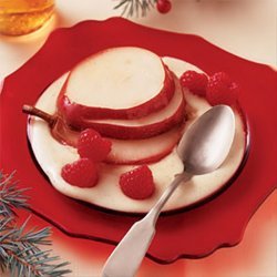 Poached Pears With Creme Anglaise recipe