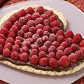 Raspberry Chocolate Heart Tart recipe