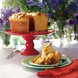 Buttered Rum Pound Cake With Bananas Foster Sauce recipe