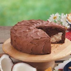 Chocolate Macaroon Filled Cake recipe