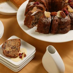Spiced-apple Cake With Eggnog Sauce And Rum Soaked... recipe
