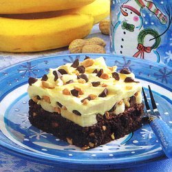 Banana Cream Brownie Dessert recipe