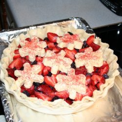 Strawberry Blueberry Cobbler Pie recipe