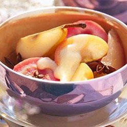 Autumn Fruits With Cinnamon Custard recipe