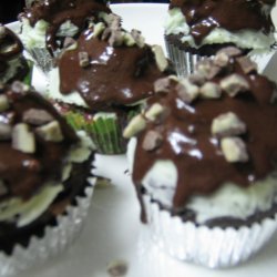 Chocolate Mint Ganache Cupcakes recipe