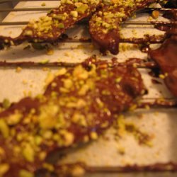 Chocolate Covered Bacon With Peanut Sprinkles recipe