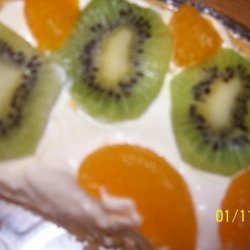 Mandarin Kiwi Cream Cheese Birthday Pie recipe