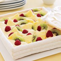 Meringue Box With Amaretto Cream And Fruit recipe