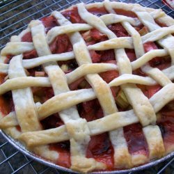 Strawberry - Banana Rhubarb Pie recipe