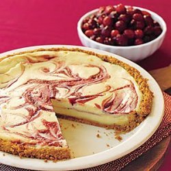 Cranberry Swirl Cheesecake Pie recipe