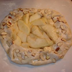 Pear Crostade With Lemon Pastry And Almonds recipe