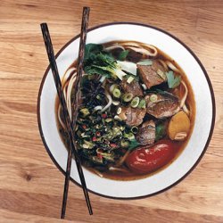 Sichuan Beef Noodle Soup with Pickled Mustard Greens recipe