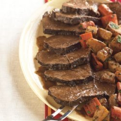 Red Wine Brasato with Glazed Root Vegetables recipe
