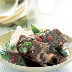 Beef Short Ribs in Chipotle and Green Chili Sauce recipe