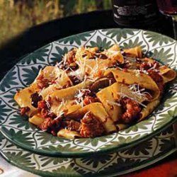Pasta with Veal, Sausage and Porcini Ragù recipe