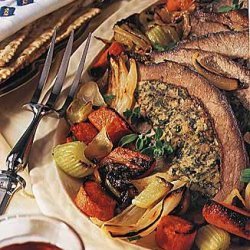 Brisket with Herbed Spinach Stuffing recipe