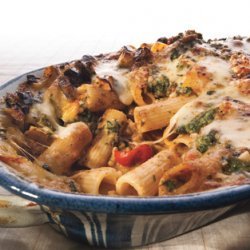 Rigatoni with Eggplant and Pine Nut Crunch recipe