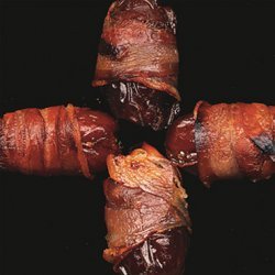Pancetta-Wrapped Dates Stuffed with Manchego Cheese and Mint recipe