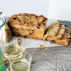 Bacon Cheddar Quick Bread with Dried Pears recipe
