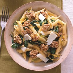 Penne with Broccoli Rabe, Walnuts, and Pecorino recipe