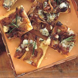 Blue Cheese and Caramelized-Onion Squares recipe