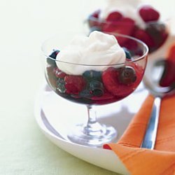 Mixed Berries with Mascarpone-Limoncello Cream recipe