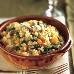 Butternut Squash, Rosemary, and Blue Cheese Risotto recipe
