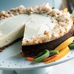 Tropical Cheesecake with Coconut Shortbread Crust recipe