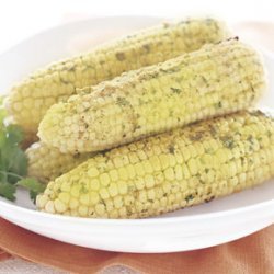 Skillet Corn on the Cob with Parmesan and Cilantro recipe