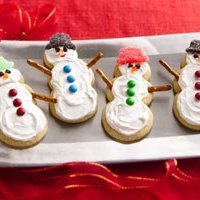 Sugar Cookie Snowmen recipe
