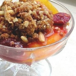 Peach And Cherry Crisp recipe