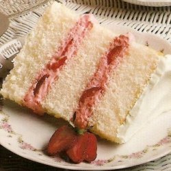Creamy Strawberry Angel Cake recipe
