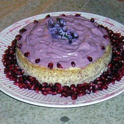Pomegranate Topped Cheese Cake recipe