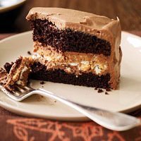 Crunchy Chocolate Peanut Butter Cake recipe