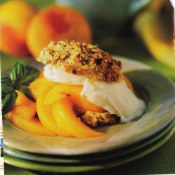 Toasted- Oat Shortcakes With Basil-scented Peaches recipe