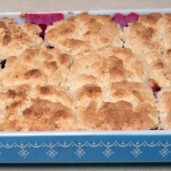 Plum Cobbler With Cornmeal Topping recipe
