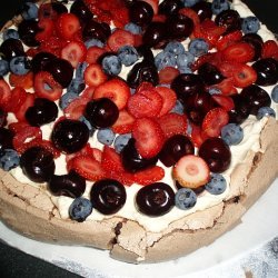 Chocolate And Berry Pavlova recipe