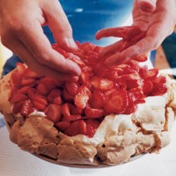 Strawberry And Hazelnut Meringue Cake recipe