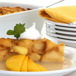 Mango Bread Pudding And Sauce recipe