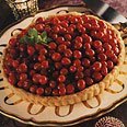 Chocolate Tart With Candied Cranberries recipe