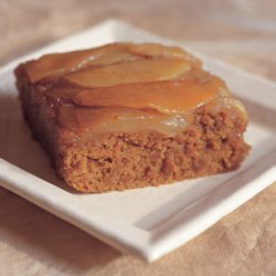 Carmelized Pear Upside Down Gingerbread Cake recipe