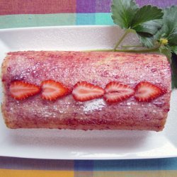 Strawberries And Matcha Roll recipe