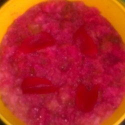 Valentine Rose Pudding recipe